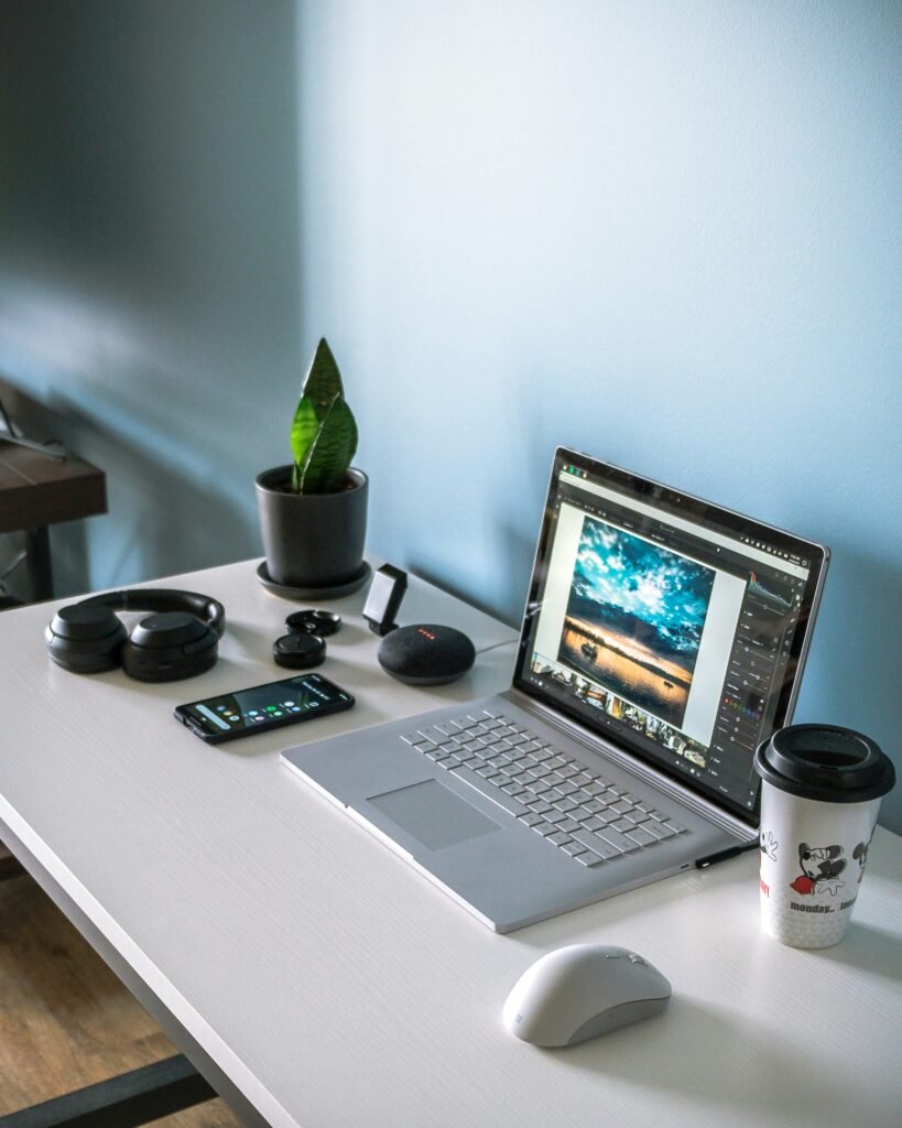 Organized Computer Desk